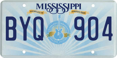 MS license plate BYQ904