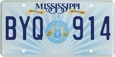 MS license plate BYQ914