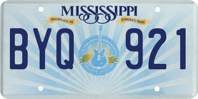 MS license plate BYQ921