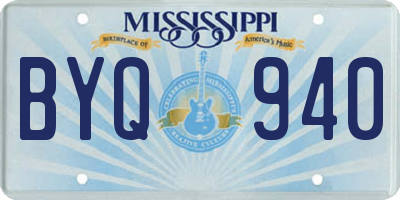 MS license plate BYQ940