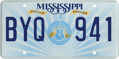 MS license plate BYQ941