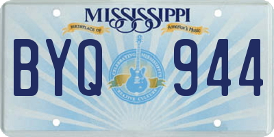 MS license plate BYQ944