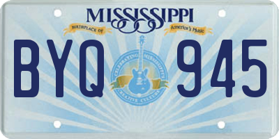 MS license plate BYQ945