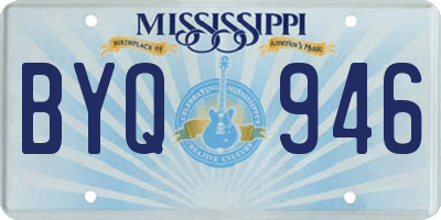 MS license plate BYQ946