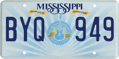 MS license plate BYQ949