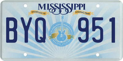MS license plate BYQ951