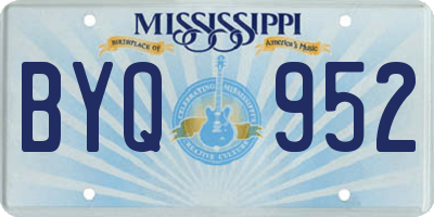 MS license plate BYQ952