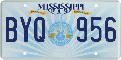MS license plate BYQ956