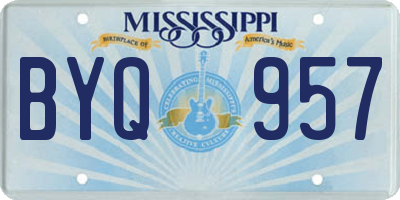 MS license plate BYQ957