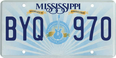 MS license plate BYQ970