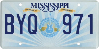 MS license plate BYQ971
