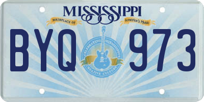 MS license plate BYQ973