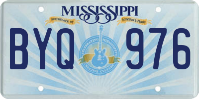 MS license plate BYQ976