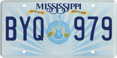 MS license plate BYQ979