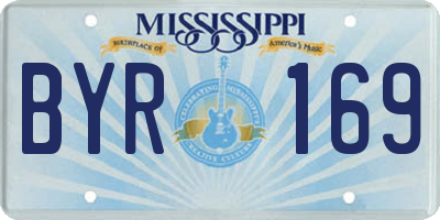 MS license plate BYR169