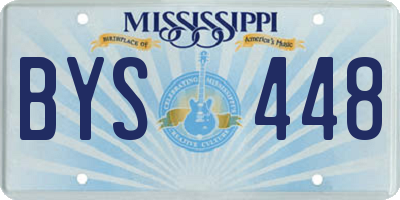 MS license plate BYS448
