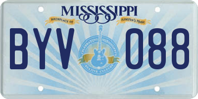 MS license plate BYV088