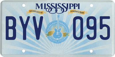 MS license plate BYV095