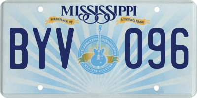 MS license plate BYV096