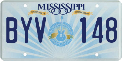 MS license plate BYV148