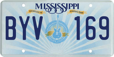 MS license plate BYV169