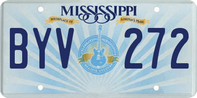 MS license plate BYV272