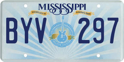 MS license plate BYV297