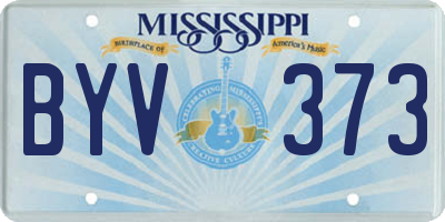 MS license plate BYV373