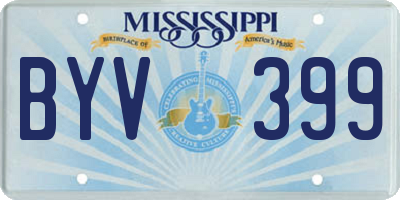 MS license plate BYV399