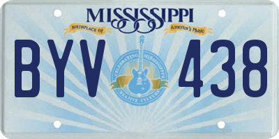 MS license plate BYV438
