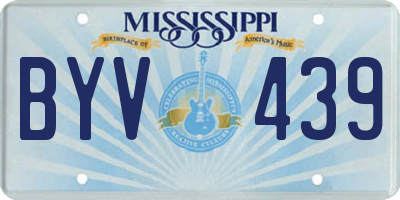 MS license plate BYV439