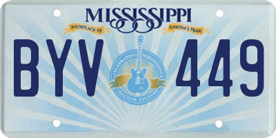 MS license plate BYV449