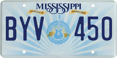 MS license plate BYV450