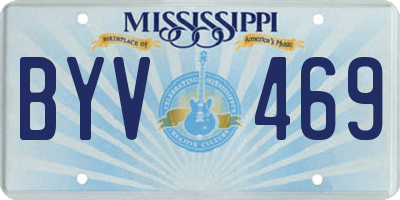 MS license plate BYV469