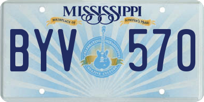 MS license plate BYV570