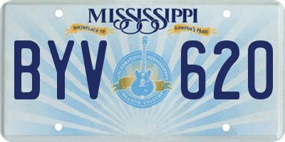 MS license plate BYV620