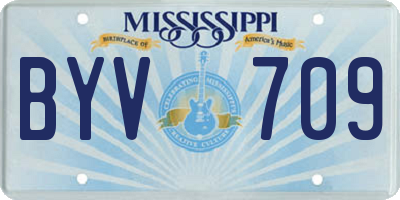 MS license plate BYV709