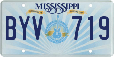 MS license plate BYV719