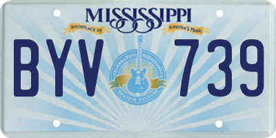 MS license plate BYV739