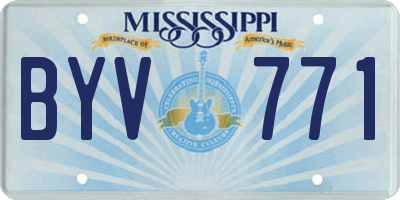 MS license plate BYV771