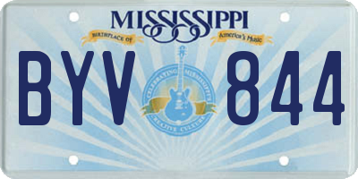 MS license plate BYV844