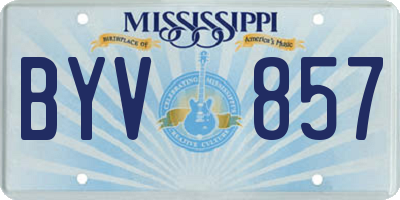 MS license plate BYV857