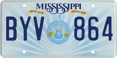 MS license plate BYV864