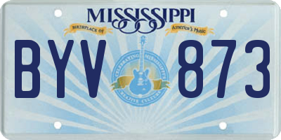 MS license plate BYV873