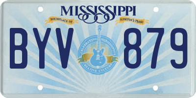 MS license plate BYV879