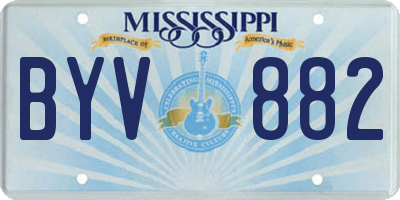 MS license plate BYV882