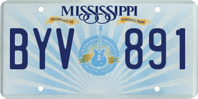 MS license plate BYV891