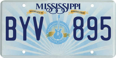 MS license plate BYV895