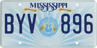 MS license plate BYV896