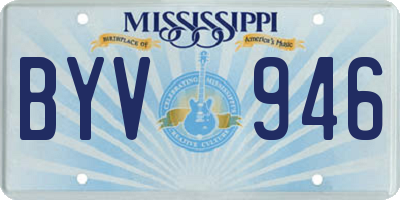 MS license plate BYV946